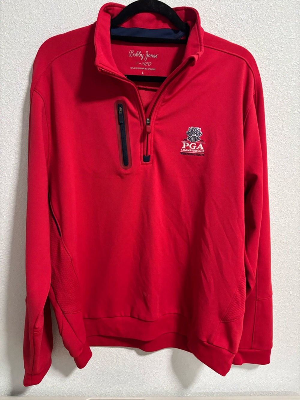 Bobby Jones Red PGA Championship Quarter-Zip Pullover